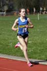 Lydia Turner (Birtley) on her way to beaking 10 minutes in the 3000 metres at the North of England, Div. 4E, Whitley Bay.